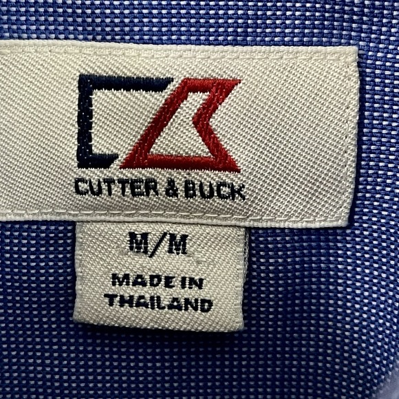 Cutter & Buck Ford Business Shirt Embroidered Blue Button Down Men's Size M - Picture 6 of 8